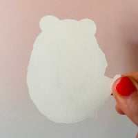 🐹⭐ Ultra Super Cute Hamster Vinyl Sticker | Waterproof Cute Hamster Decal ✨