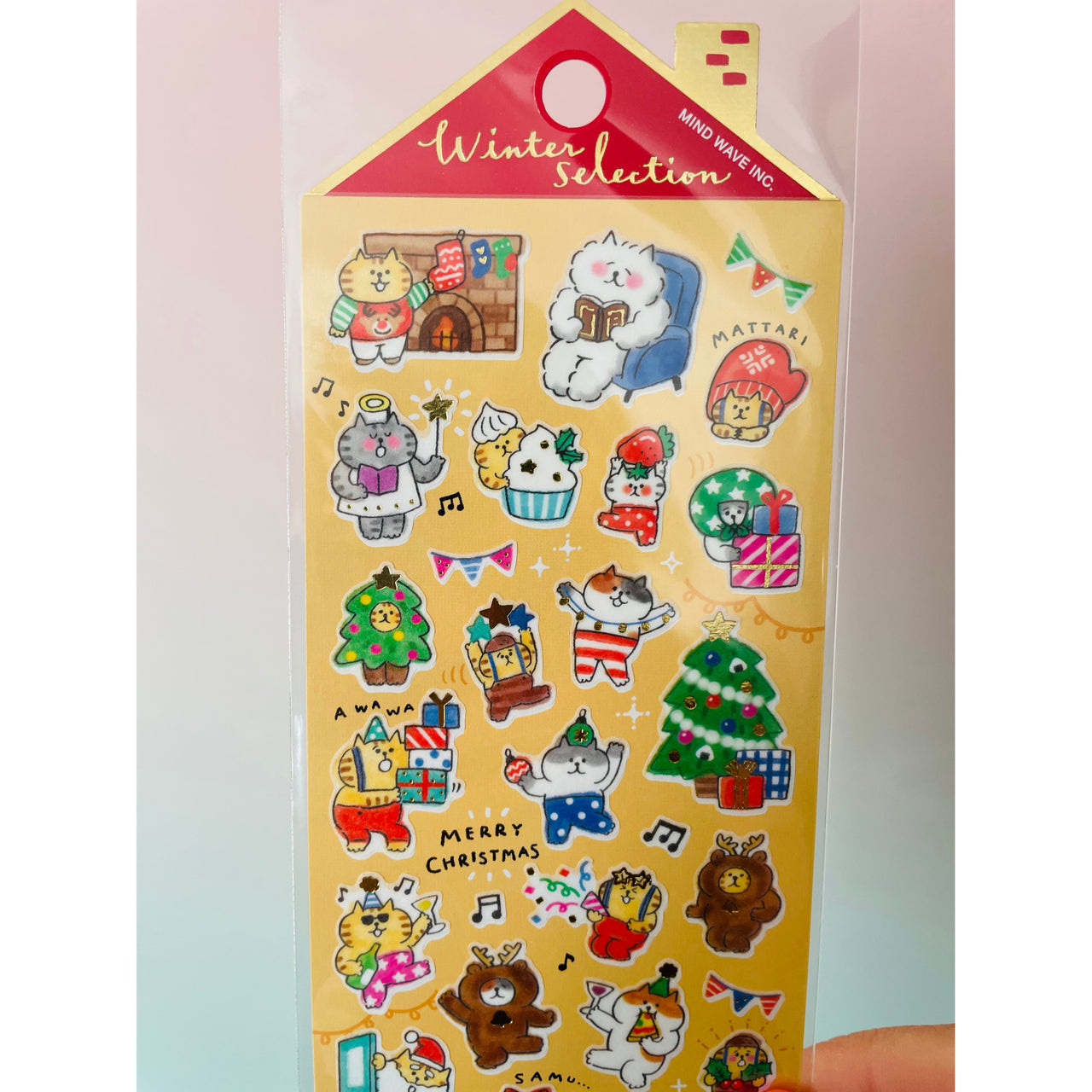 Mind Wave Christmas Together kawaii Japanese Christmas sticker sheet