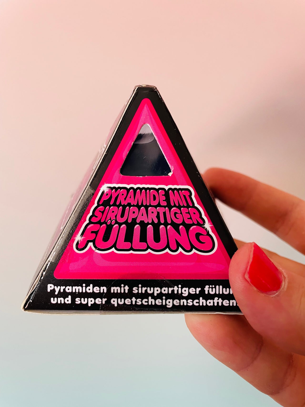 💙🔺 Scrunchems Sugar Pyramid | Blue Sugar-Filled Sensory Stress Relief Fidget Toy ✨