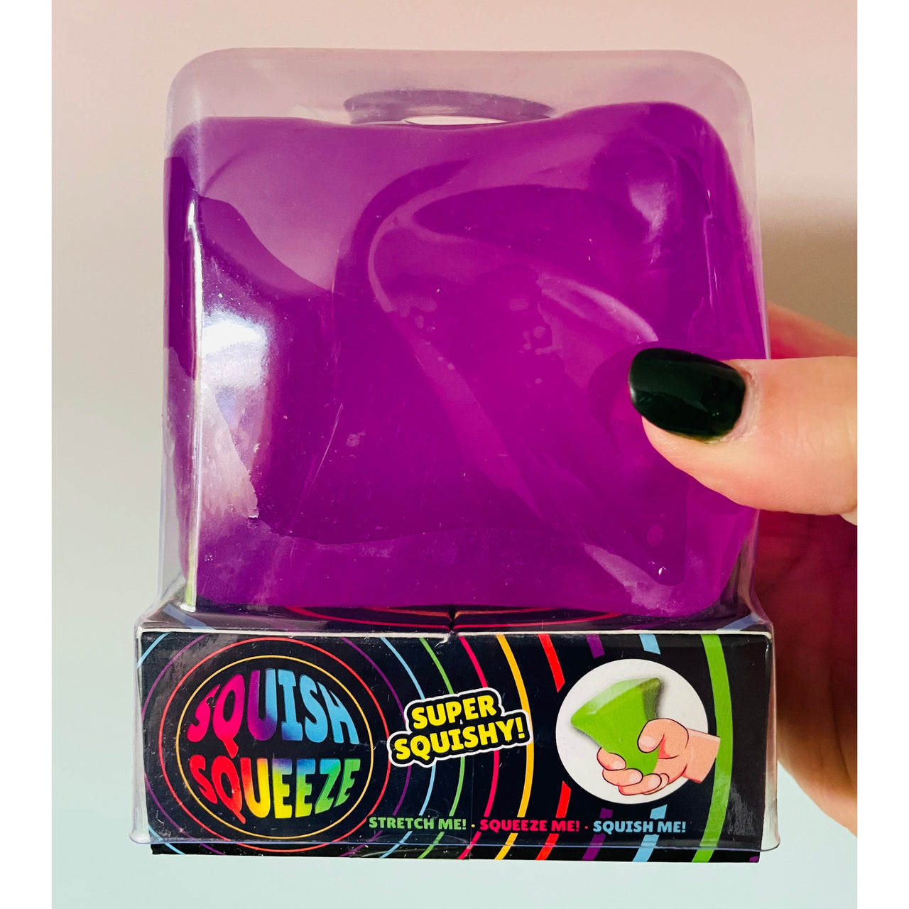 Purple Mega Cube Squishy slow rise sensory toy UK