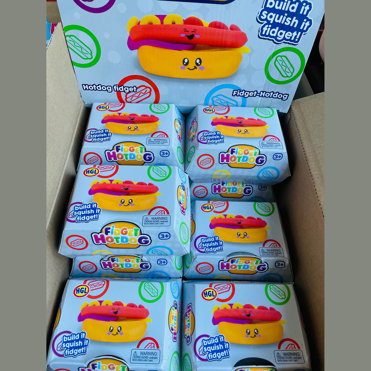 🌭✨ Fidget Hot Dog Squishy Sensory Toy ✨🌭