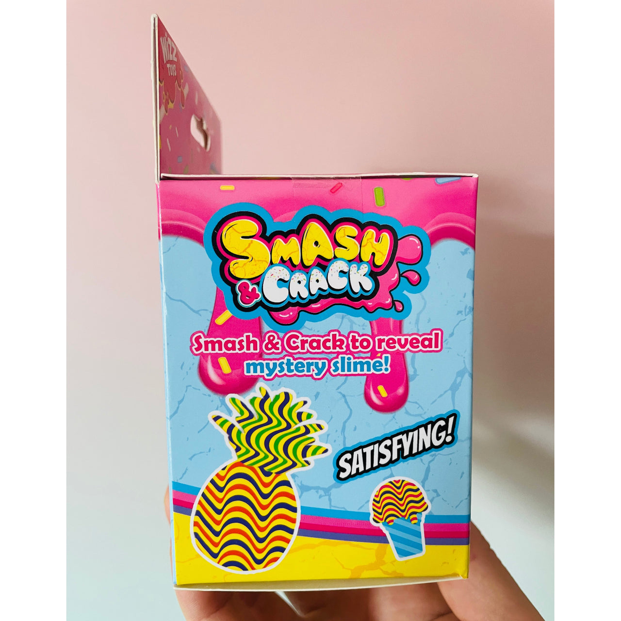 Green Strawberry Smash Crack Fruit crunchy and gooey sensory fidget toy