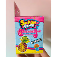 Green Strawberry Smash Crack Fruit crunchy and gooey sensory fidget toy