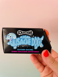 🧡🌭 Scrunchems Sugar Sausage Dog | Orange Sugar-Filled Sensory Stress Relief Fidget Toy ✨
