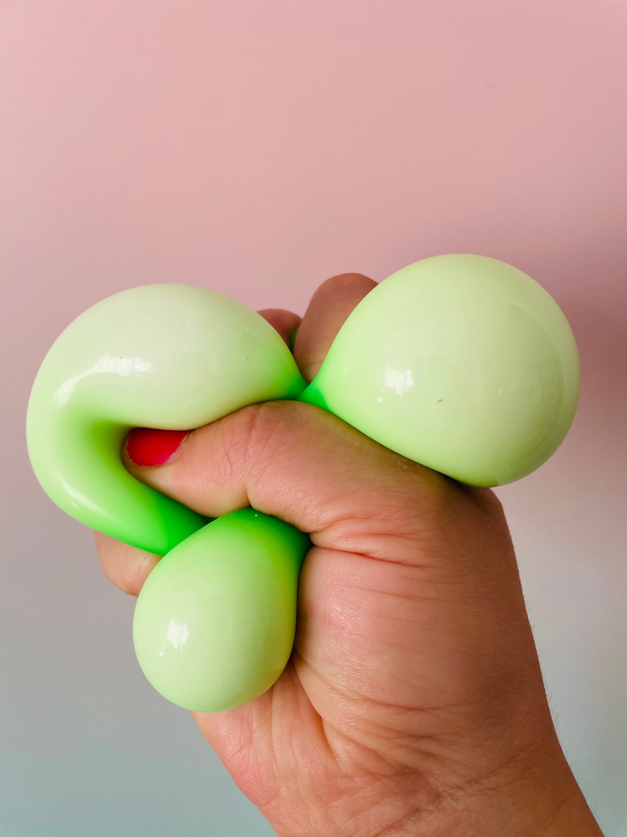💚🟢 Neon Super Squish Ball | Green Stress Relief Sensory Fidget Toy ✨
