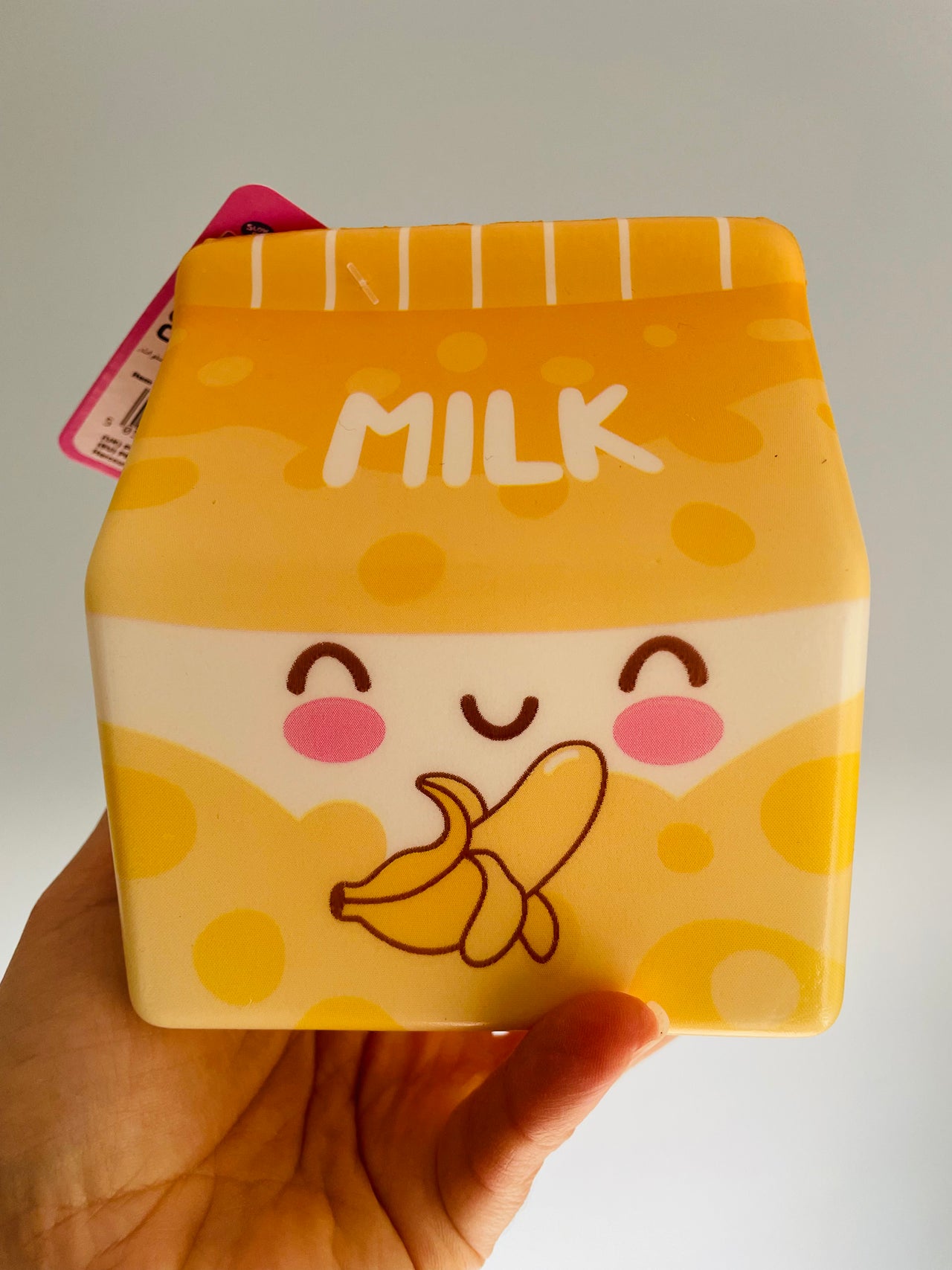 🥛🍌 Mochi Pop Banana Milk Slow-Rise Squishy Toy