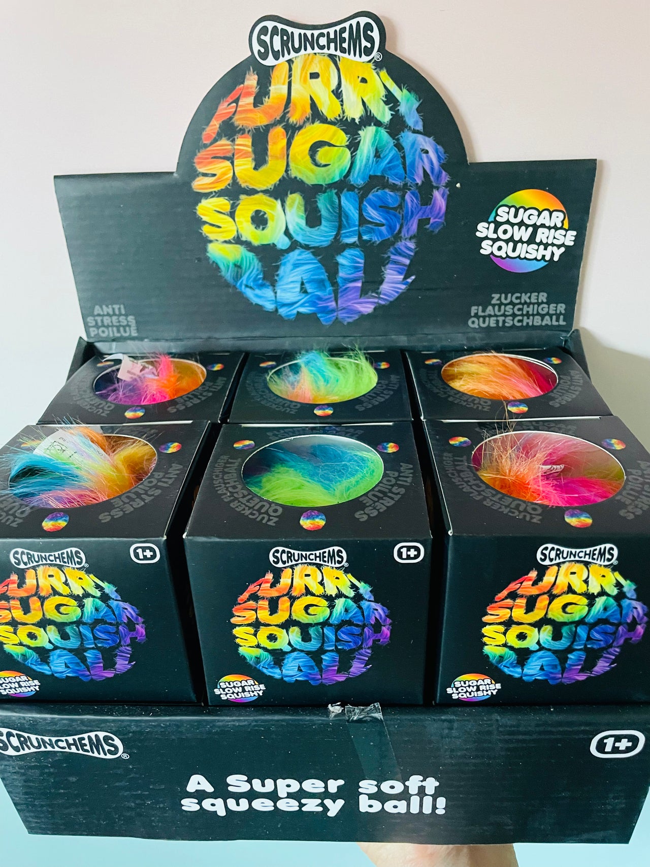 Scrunchems Furry Sugar Squish Ball Sensory Toy