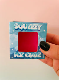 Sugar-Filled Ice Cube Squishy - Maltose Sensory Toy Pink