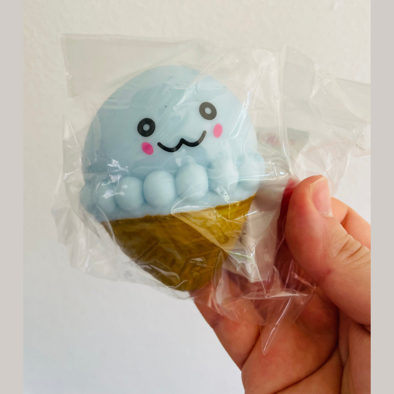 🍦💙 Light Blue Squishy Ice Cream Sensory Toy ✨