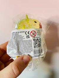 💛✨🐹 Yellow Sugar-Filled Glitter Capybara Squishy Toy