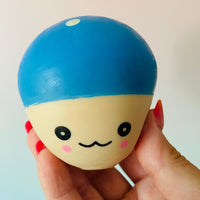 Mushi-Pals Blue Mushroom Squishy sensory stress relief fidget toy