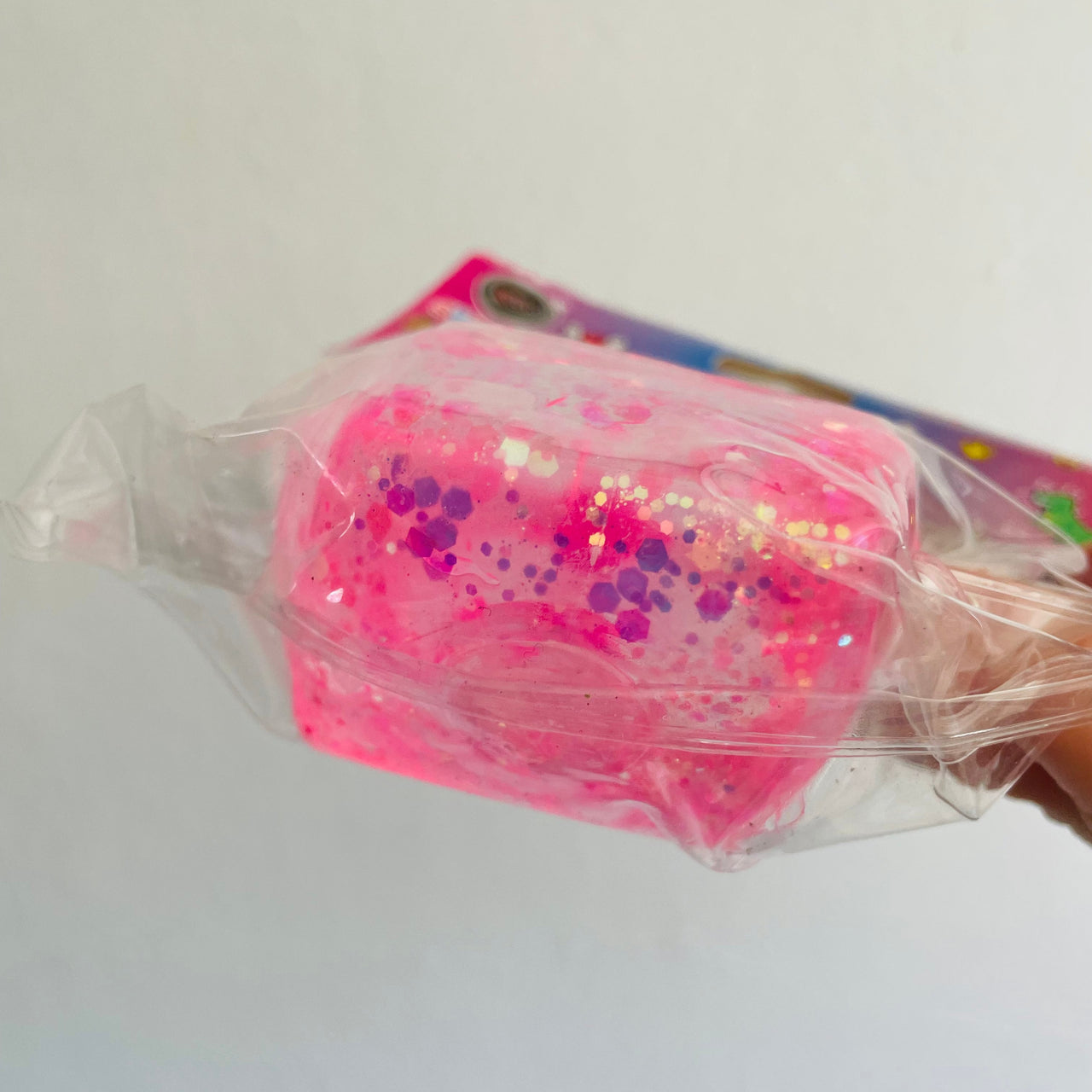 🩷✨ Pink Pinch Family Sugar Glitter Cube Squishy | Sensory Fidget Toy 💎