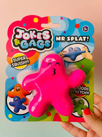 Pink Mr Splat! stretchy squishy sensory fidget toy
