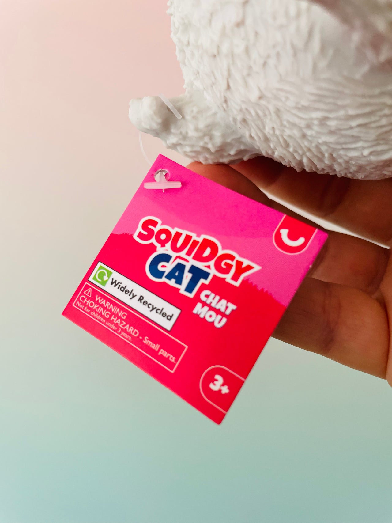 🤍🐱 Squidgy Cat | Grey & White Super Soft Sensory Stress Relief Fidget Toy ✨