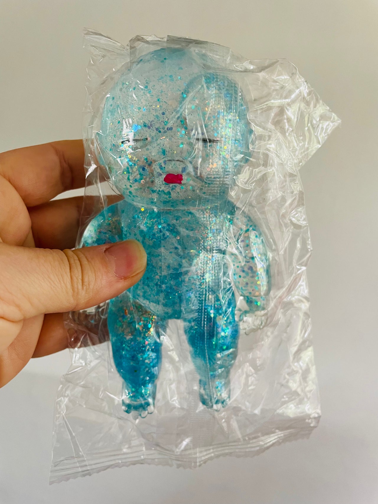 💙✨ Blue Glitter Squishy Baby Sensory Toy ✨👶