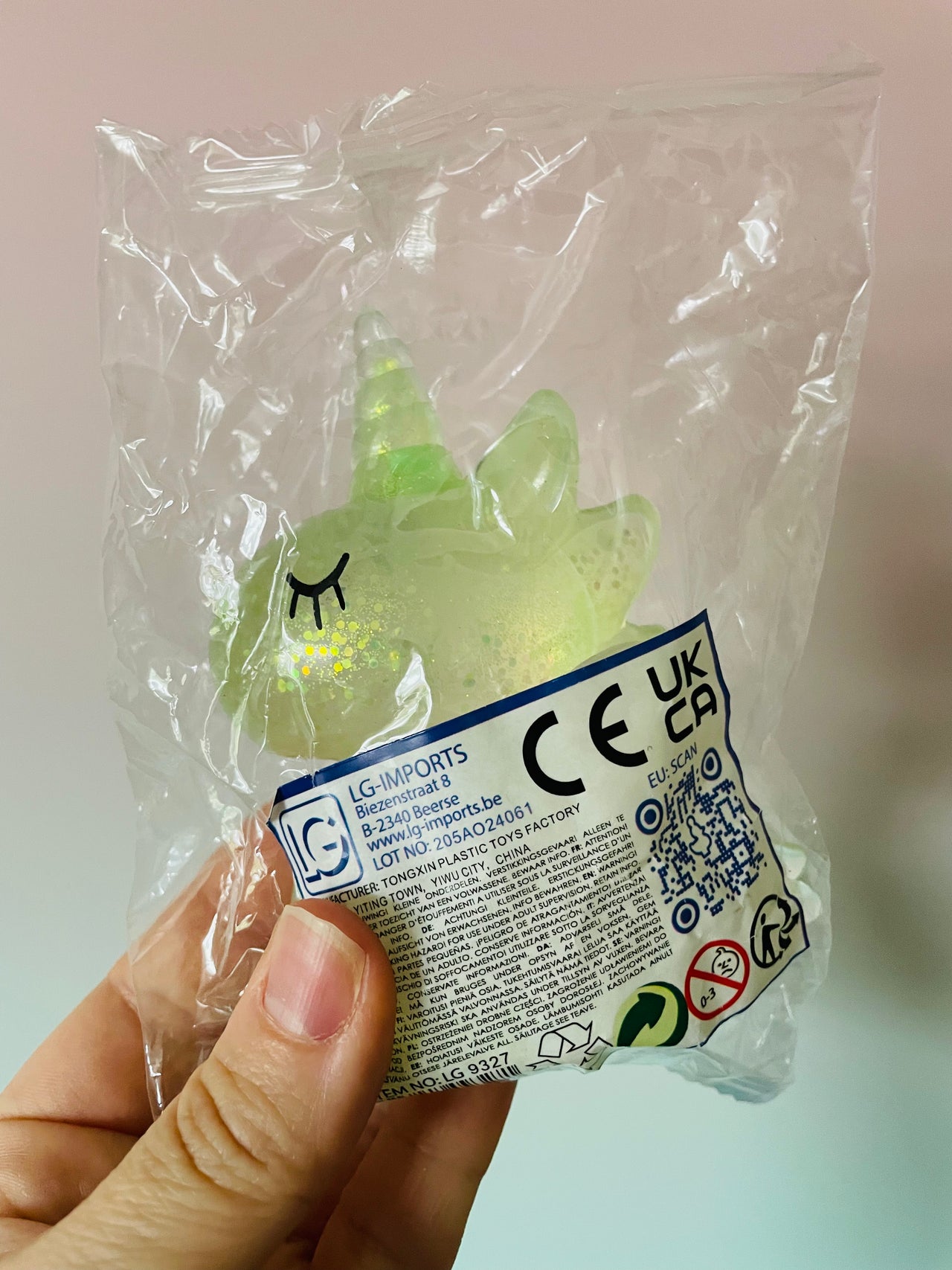 🦄💚 Green Glitter Water-Filled Unicorn Sensory Toy ✨
