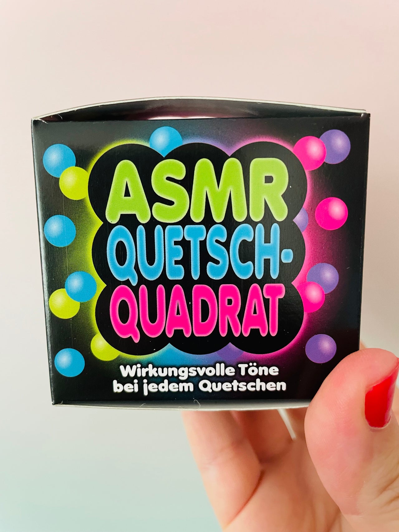 🩷🟣 Scrunchems ASMR Square | Pink Textured Bead Sensory Stress Relief Fidget Toy ✨