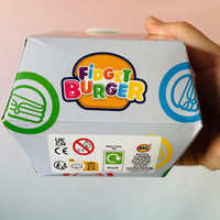 🍔✨ Fidget Burger | Stackable Squishy Sensory Toy & Stress Relief Fidget 💖