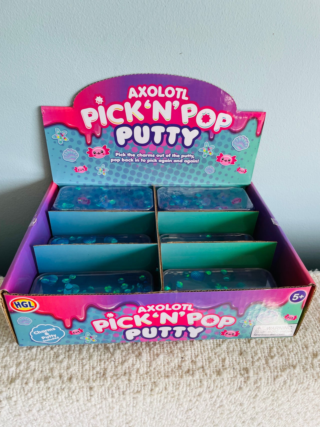 🦎💚 Axolotl Pick ‘N’ Pop Putty Sensory Toy