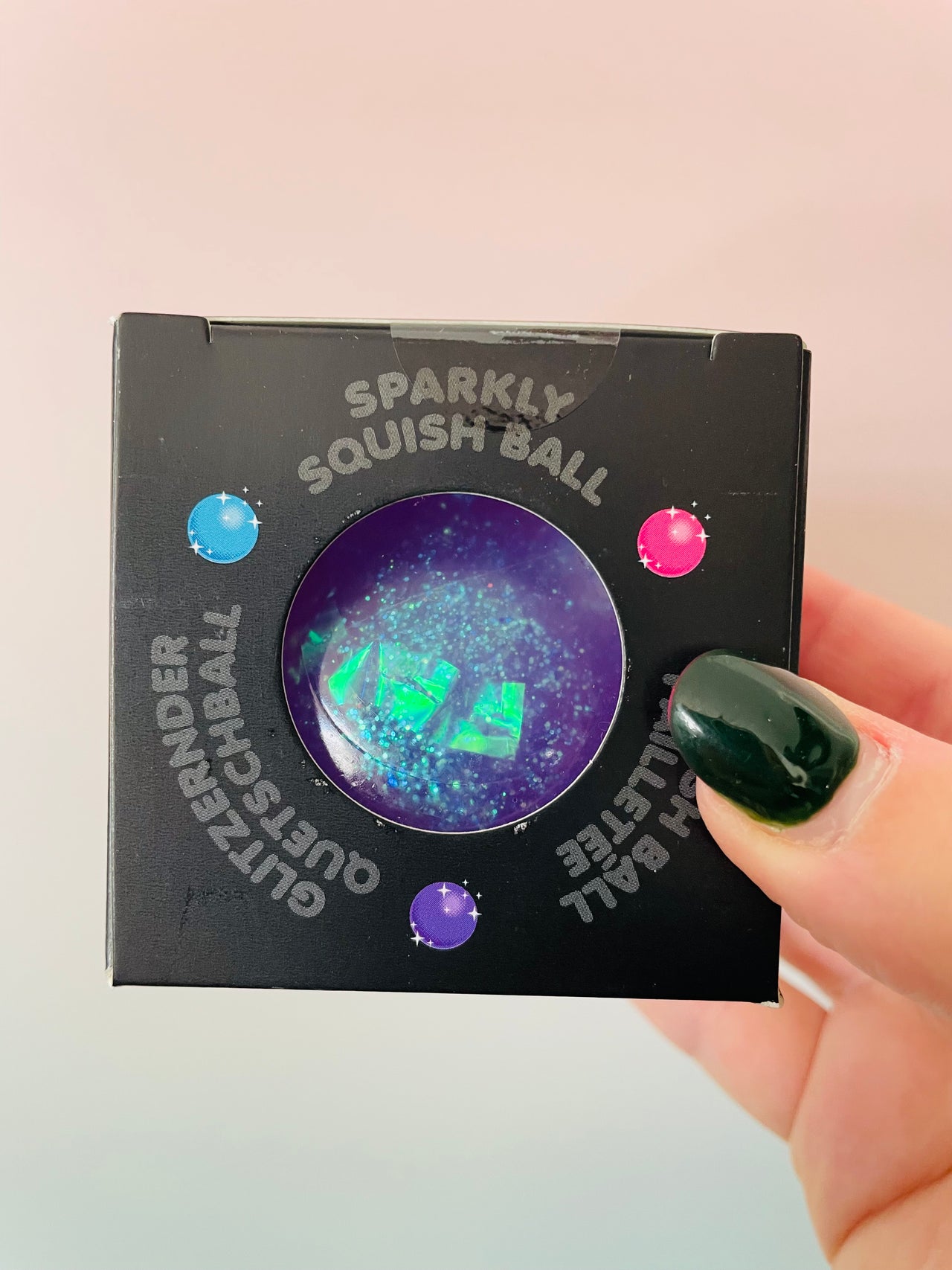 ✨🩷 Scrunchems Sparkly Squish Ball | Glitter Sensory Fidget Toy