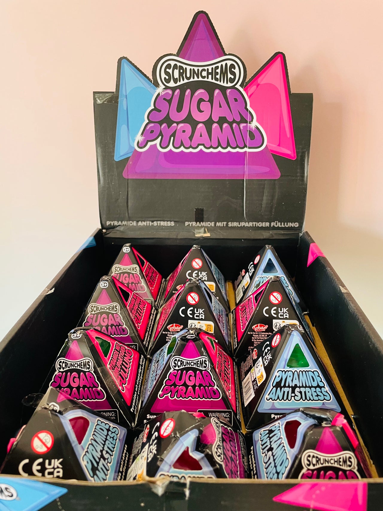 Scrunchems Sugar Pyramid sugar-filled sensory fidget toy