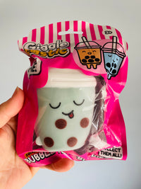 🧋💚 Green Bubble Tea Buddy Squishy Toy