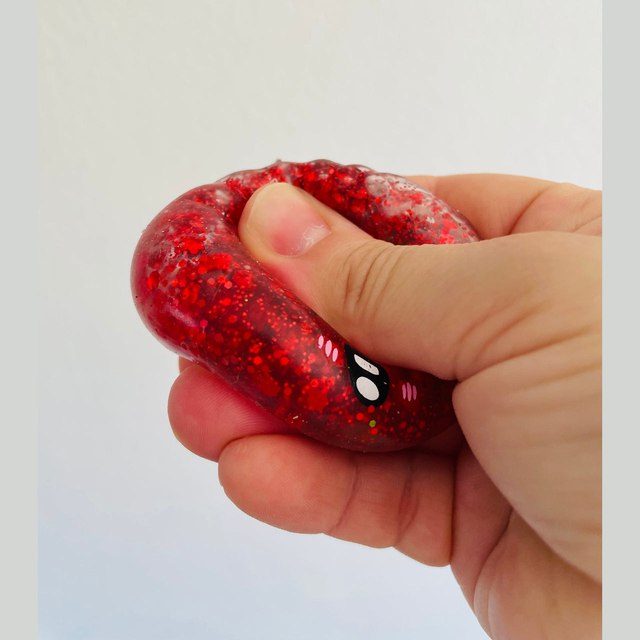 🥟✨ Glitter Maltose Squishy Dumpling in Steamer Basket | 5.5cm Sensory Toy 💖