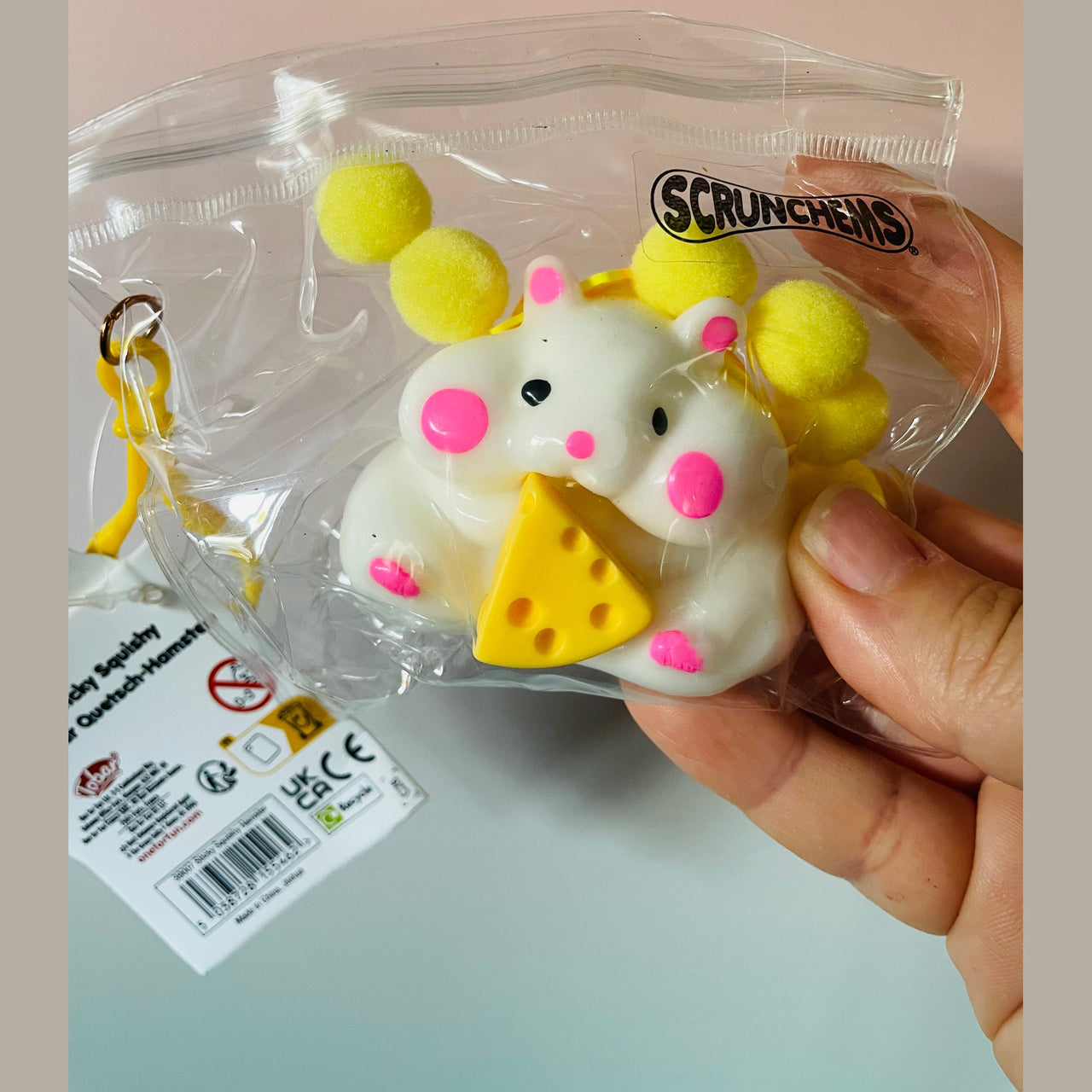 🐹✨ Scrunchems Sticky Squishy Hamster | Super Sticky Sensory Fidget Toy 💖