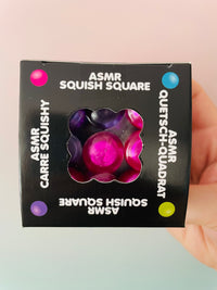 🩷🟣 Scrunchems ASMR Square | Pink Textured Bead Sensory Stress Relief Fidget Toy ✨