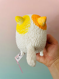 🧡🤍 Squidgy Cat | White & Orange Super Soft Sensory Stress Relief Fidget Toy ✨