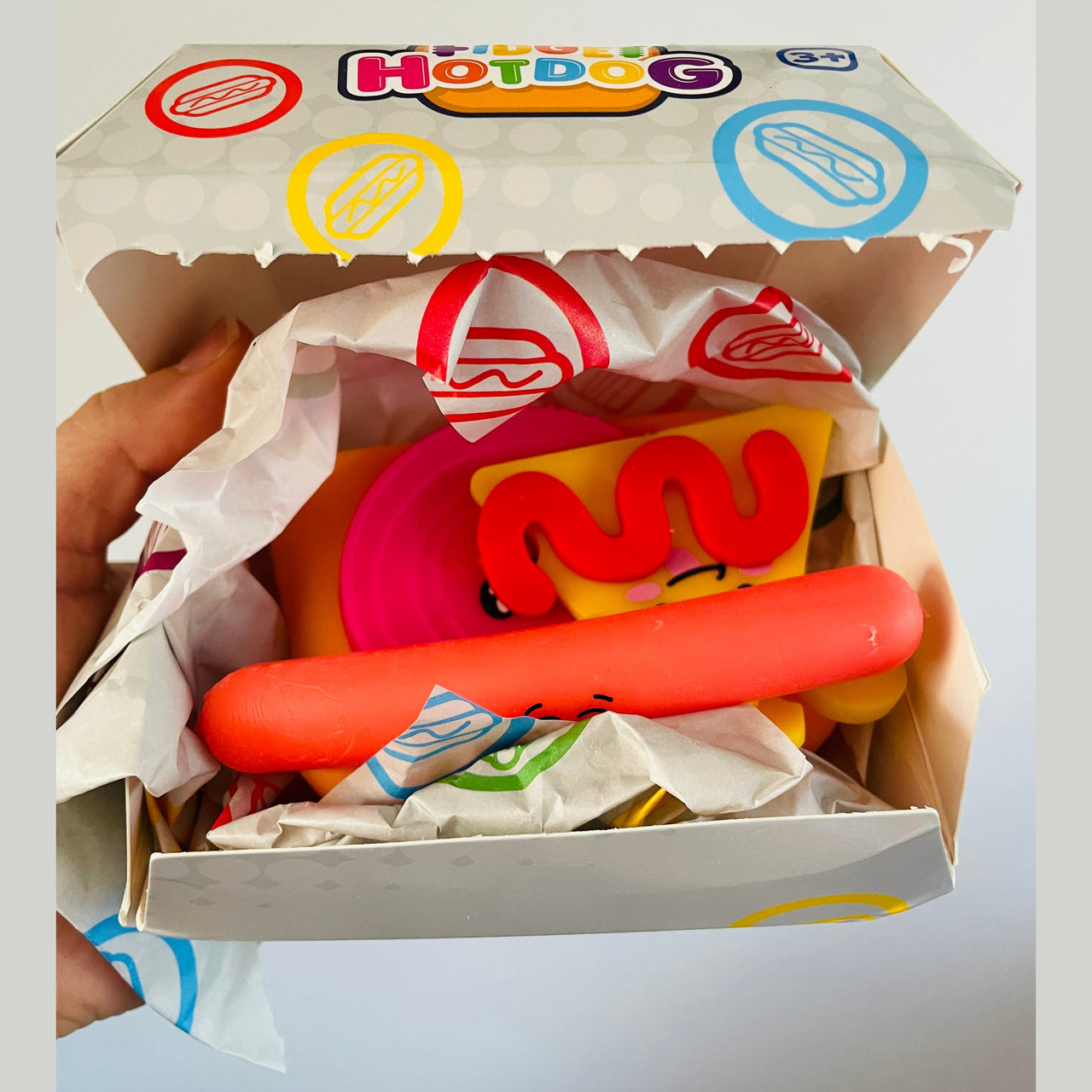 🌭✨ Fidget Hot Dog Squishy Sensory Toy ✨🌭