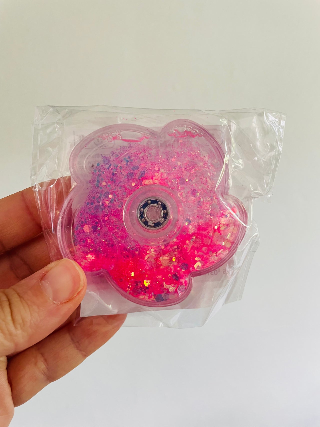 ✨🩷 Pink Glitter Fidget Spinner Sensory Toy