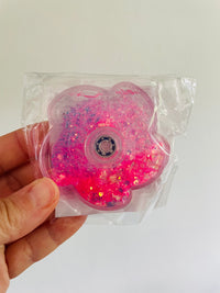 ✨🩷 Pink Glitter Fidget Spinner Sensory Toy