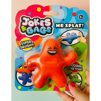 Orange Mr Splat! stretchy squishy sensory fidget toy