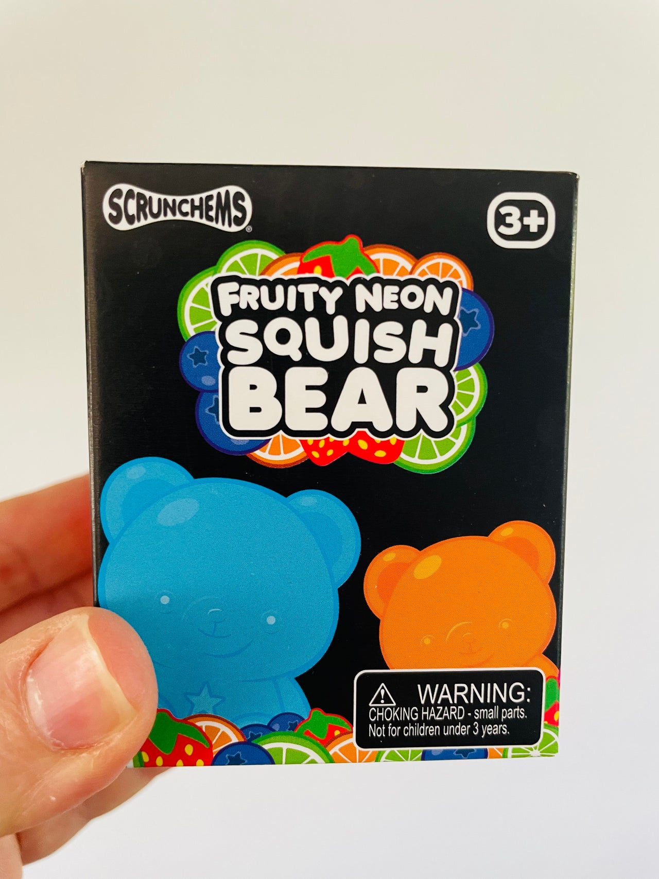 🐻🌈 Scrunchems Fruity Neon Squish Bear – Scented Sensory Fidget Toy ✨