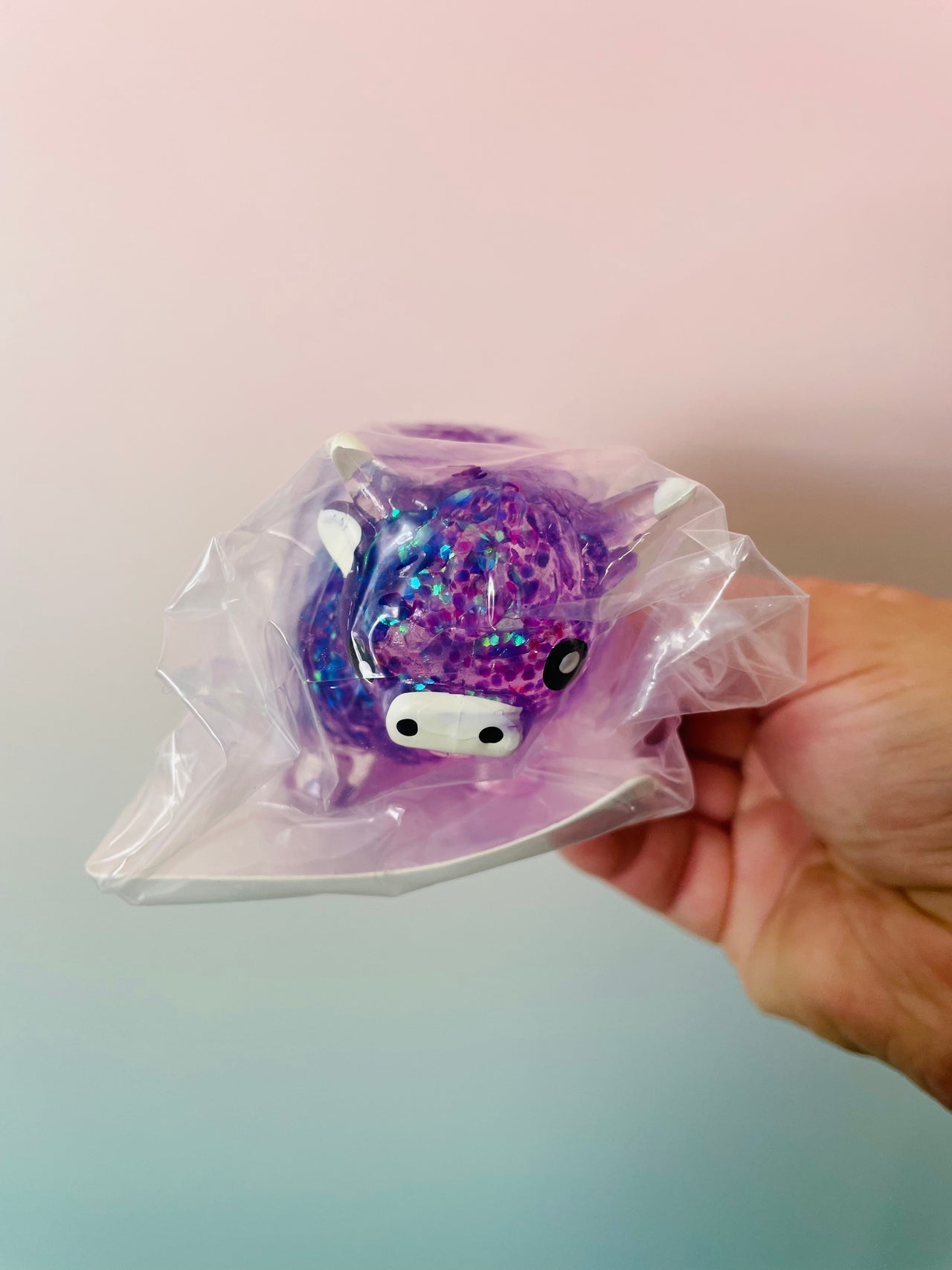 🐮✨ Sugar Highland Cow Squishy | Sugar-Filled Sensory Toy