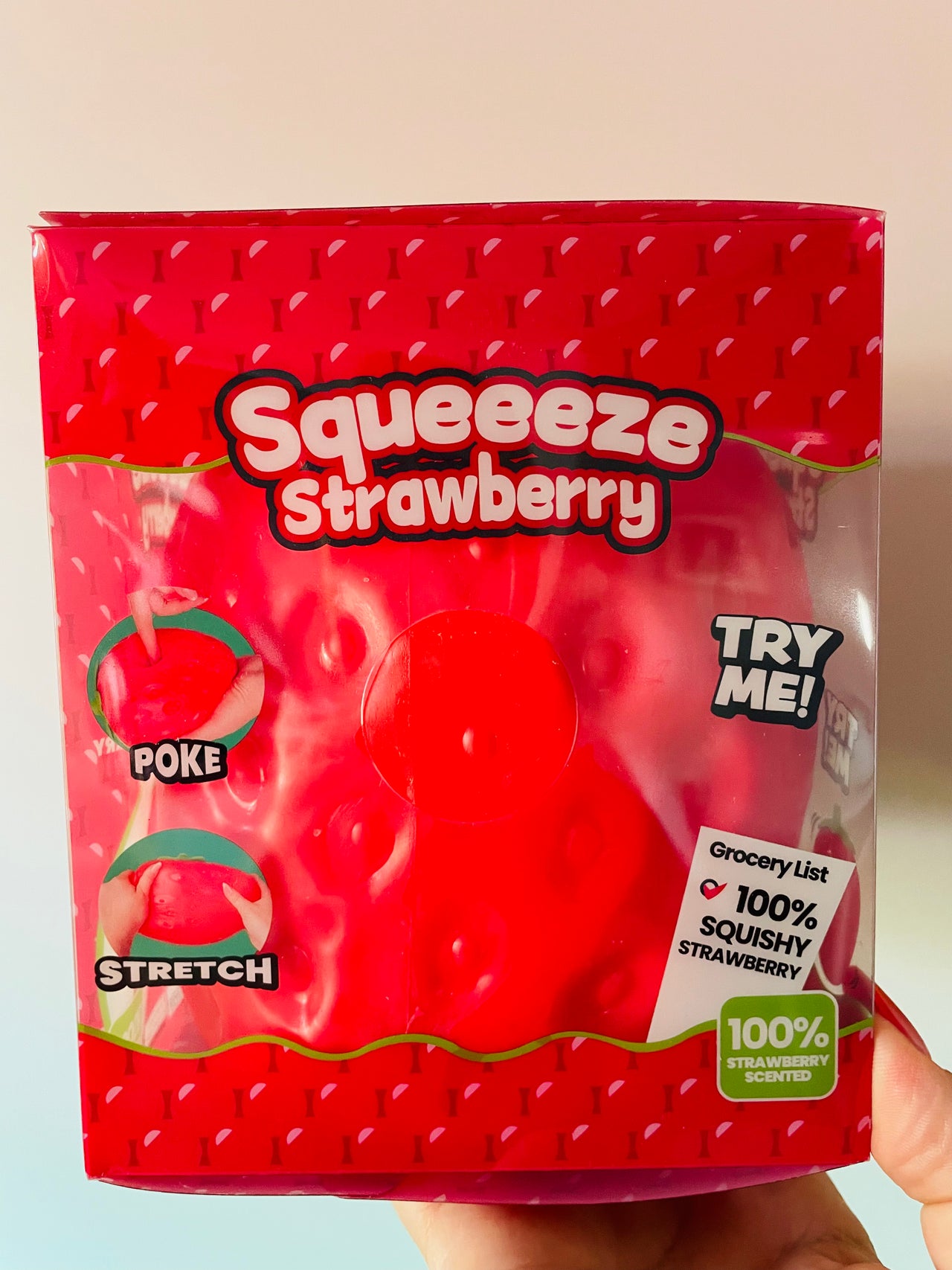 Super Jumbo Strawberry Squishy Sensory Toy UK