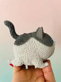 🤍🐱 Squidgy Cat | Grey & White Super Soft Sensory Stress Relief Fidget Toy ✨