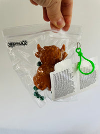 🐮🤎 Scrunchems Taba Sticky Squishy Highland Cow Sensory Toy