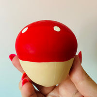 Mushi-Pals Red Mushroom Squishy sensory stress relief fidget toy