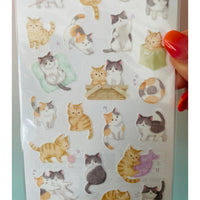 Mind Wave Cherish Cat kawaii Japanese neko sticker sheet