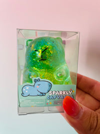 Keycraft Green Sparkly Squishy Capybara Glitter Sensory Fidget Toy