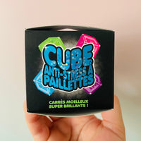 ✨🧊 Scrunchems Glitter Cube | Glitter Sugar Cube Sensory Stress Relief Fidget Toy 🌈