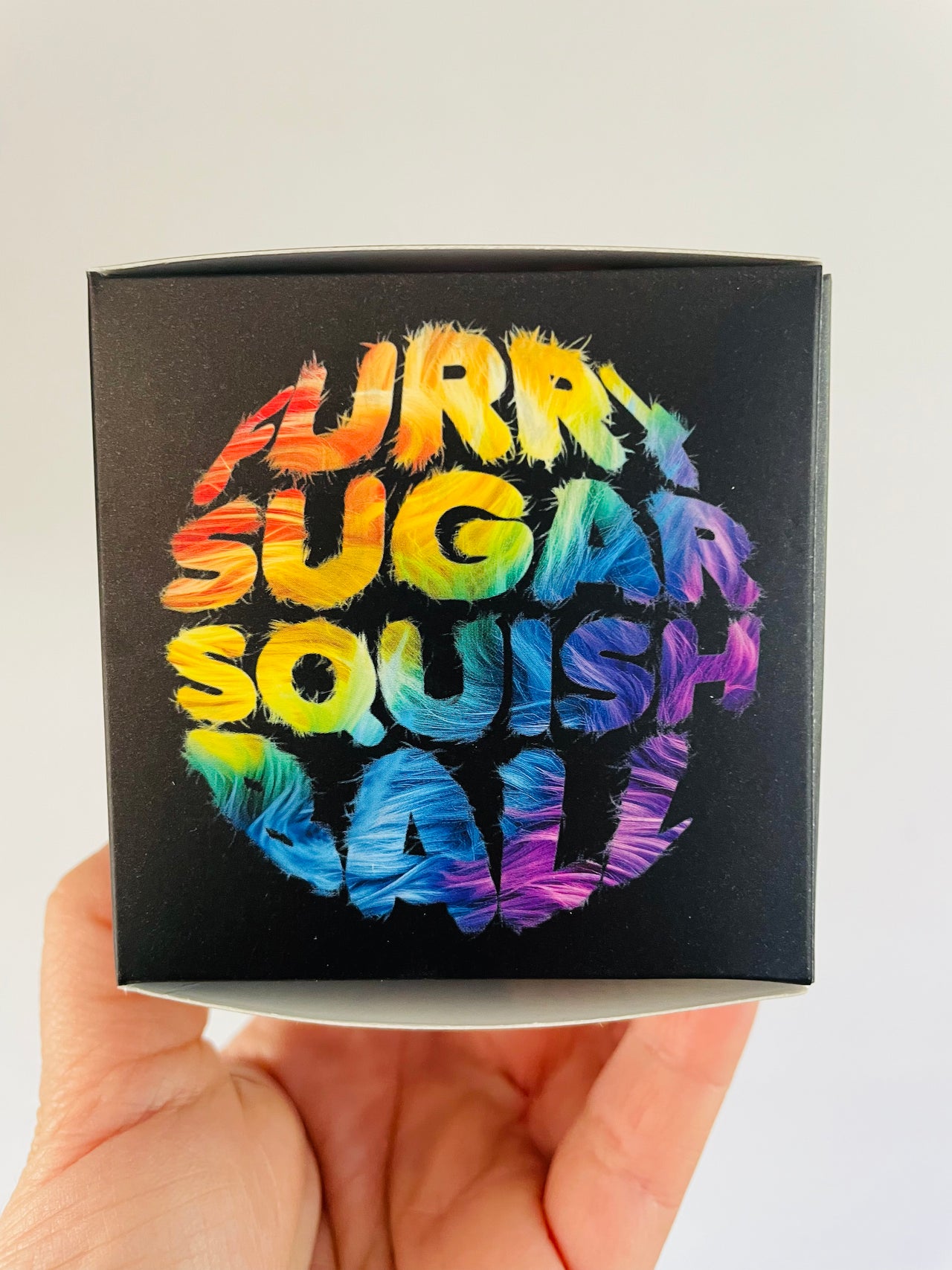 🌈🐻 Scrunchems Furry Sugar Squish Ball Sensory Toy