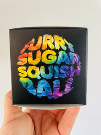 🌈🐻 Scrunchems Furry Sugar Squish Ball Sensory Toy