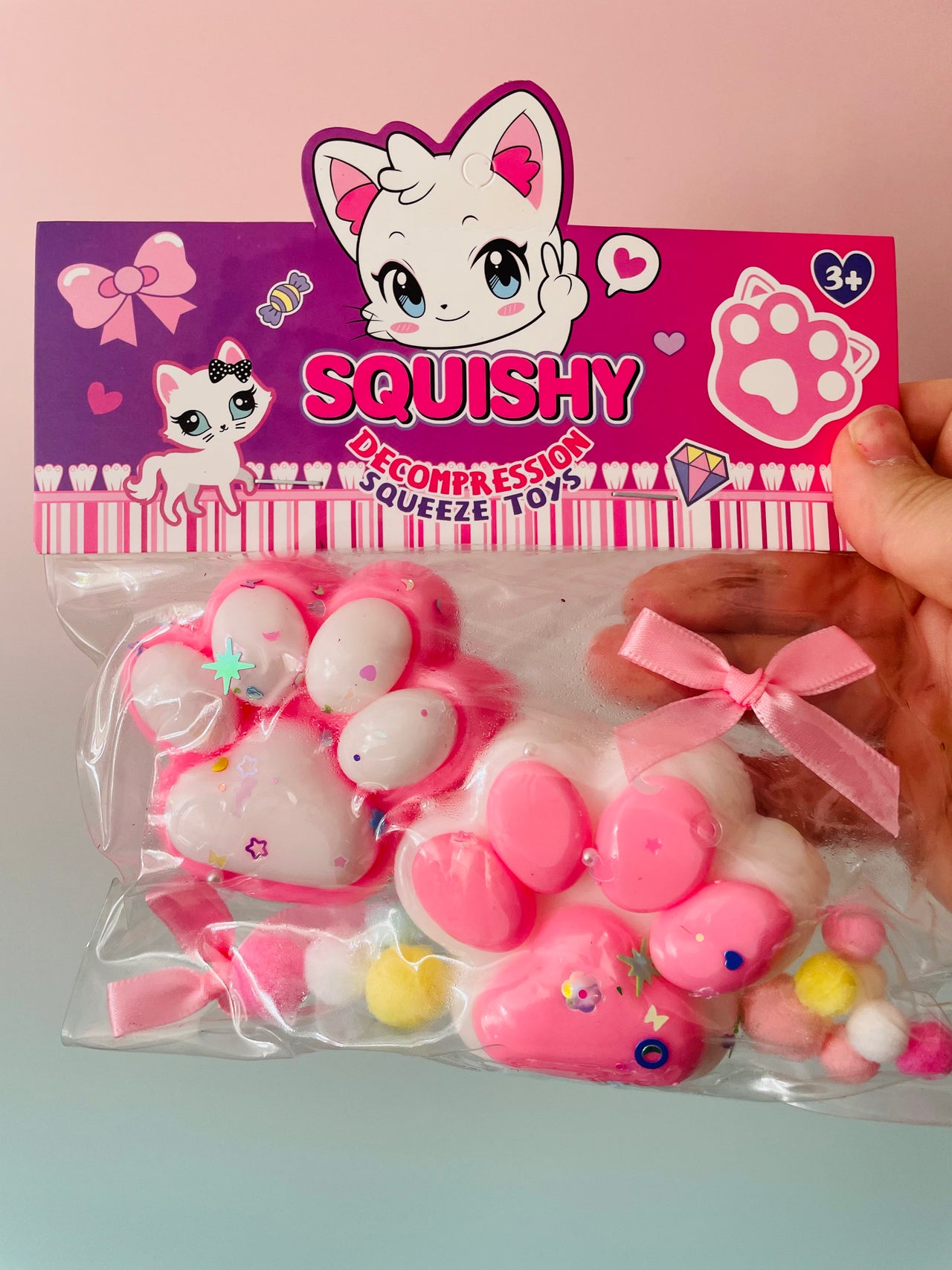 🐾✨ Taba Cat Paws | 2-Pack Sticky Sensory Stress Relief Fidget Toys ✨