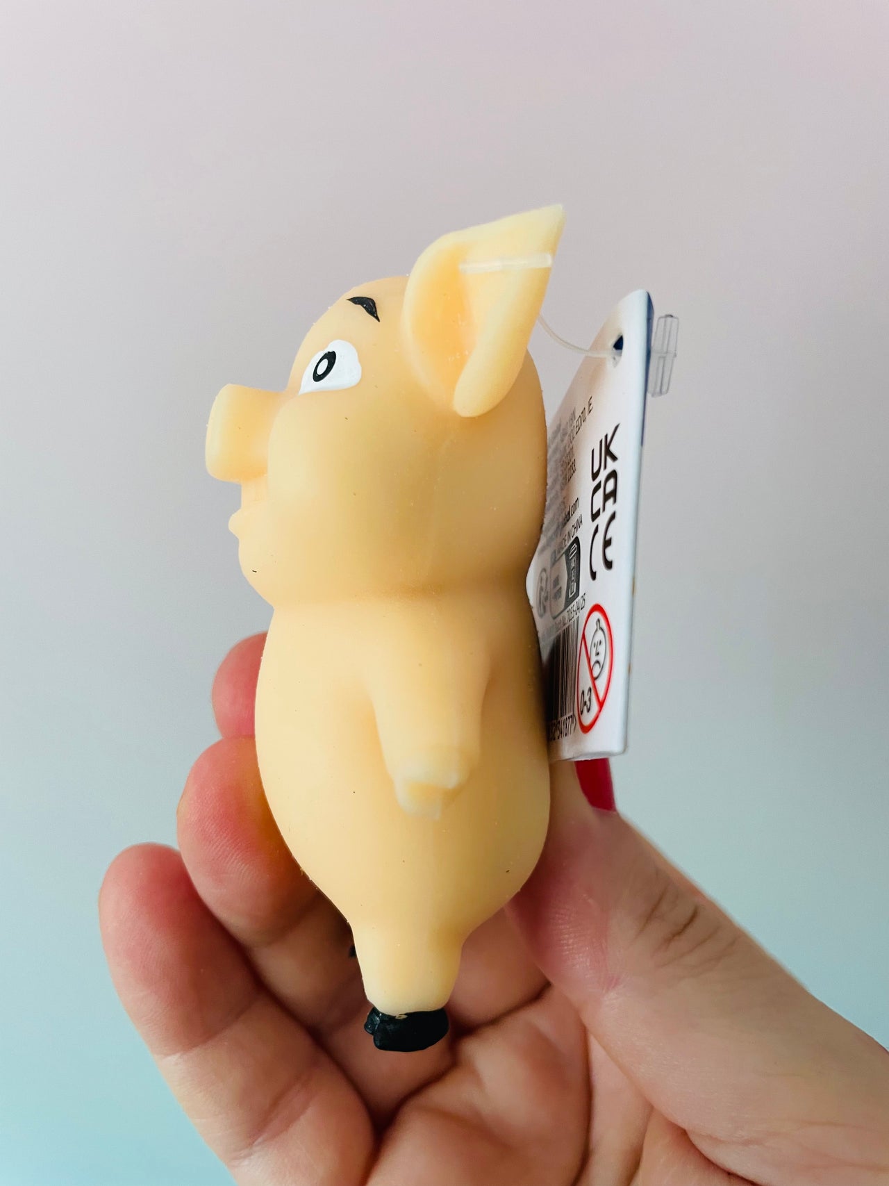 🤎🐷 Stretch 'N Smash Mini Pig | Beige Stretchy Sensory Stress Relief Fidget Toy ✨
