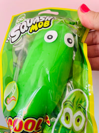 Crazy Cucumber novelty squishy toy with funny face