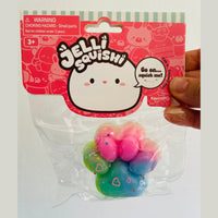 🌈🐾 Jelli Squishi Small Paw Sensory Toy | Pastel Rainbow Jelly Squishy ✨
