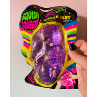 Purple Sugar Baby Squishy glitter sugar-filled sensory toy UK